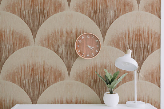 Textured Art Deco Wallpaper