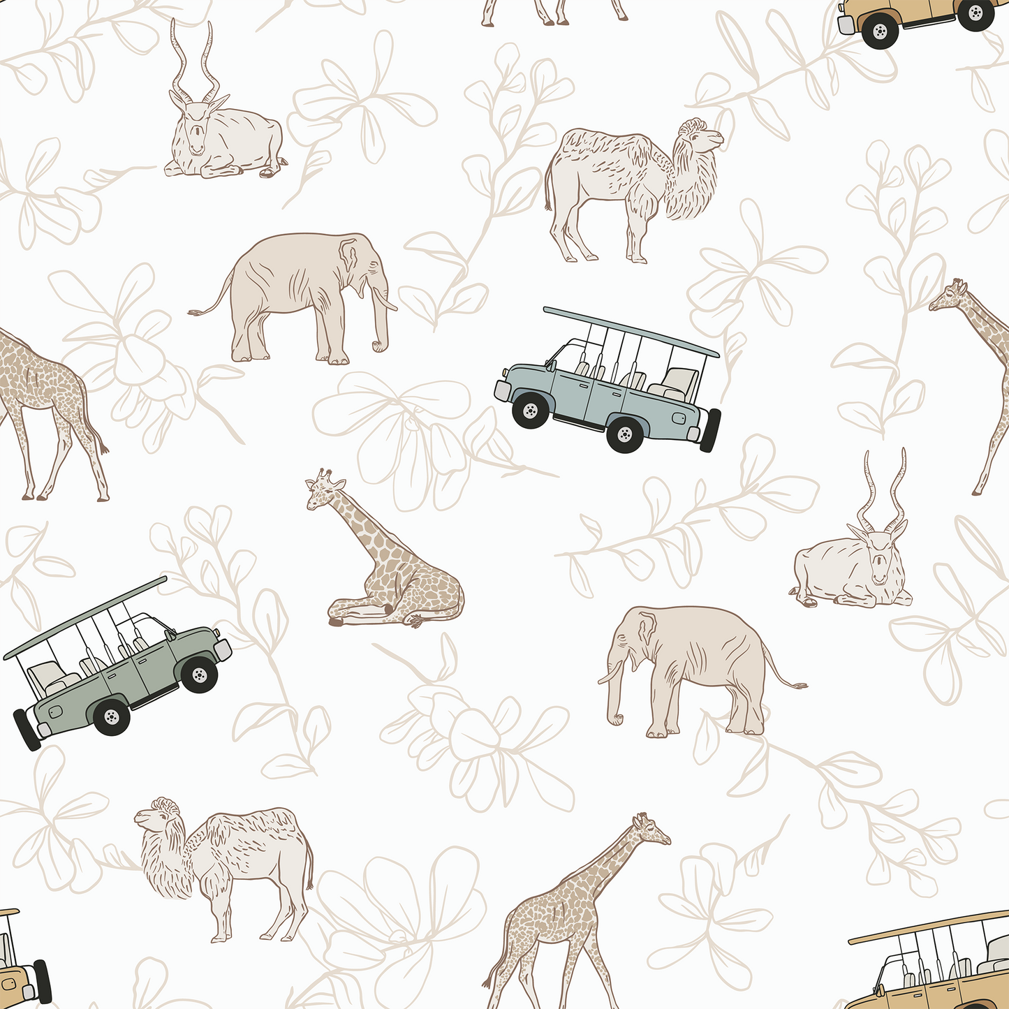 Safari Expedition Wallpaper