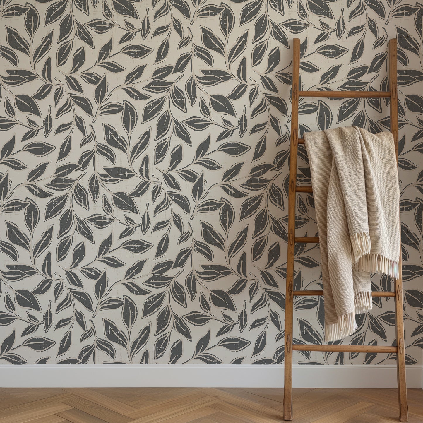 Textured Japandi Farmhouse Wallpaper