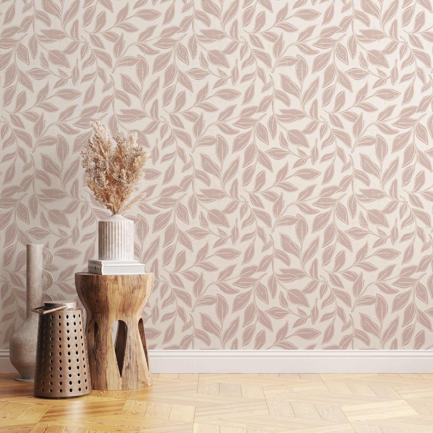 Textured Japandi Farmhouse Wallpaper