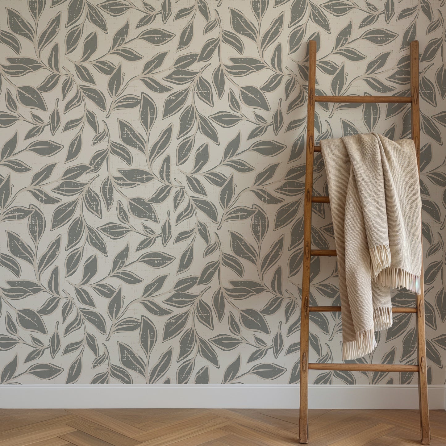 Textured Japandi Farmhouse Wallpaper