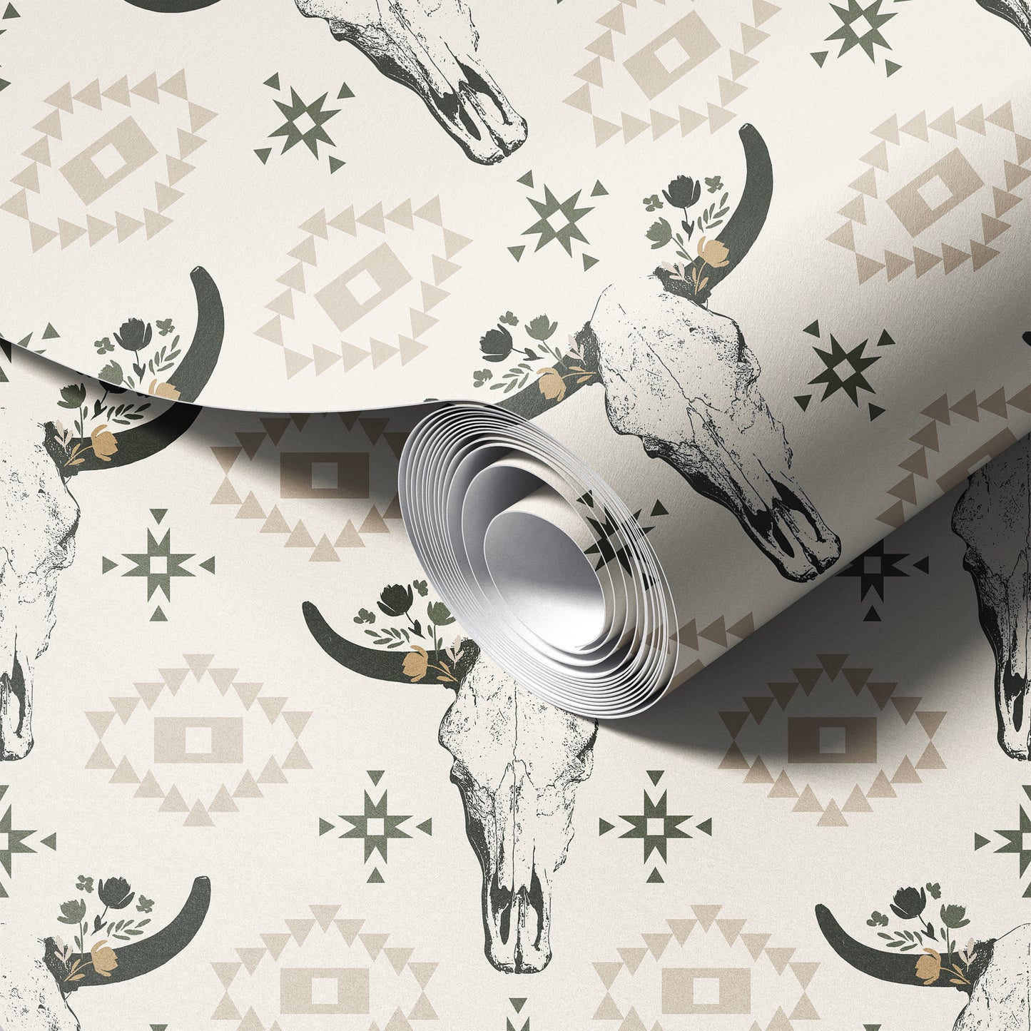 Western Cow Skulls Wallpaper