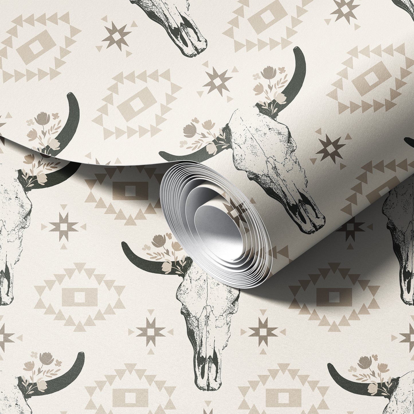 Western Cow Skulls Wallpaper