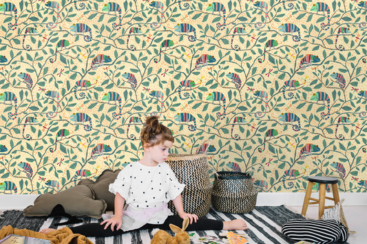 Quirky Chameleon Wallpaper