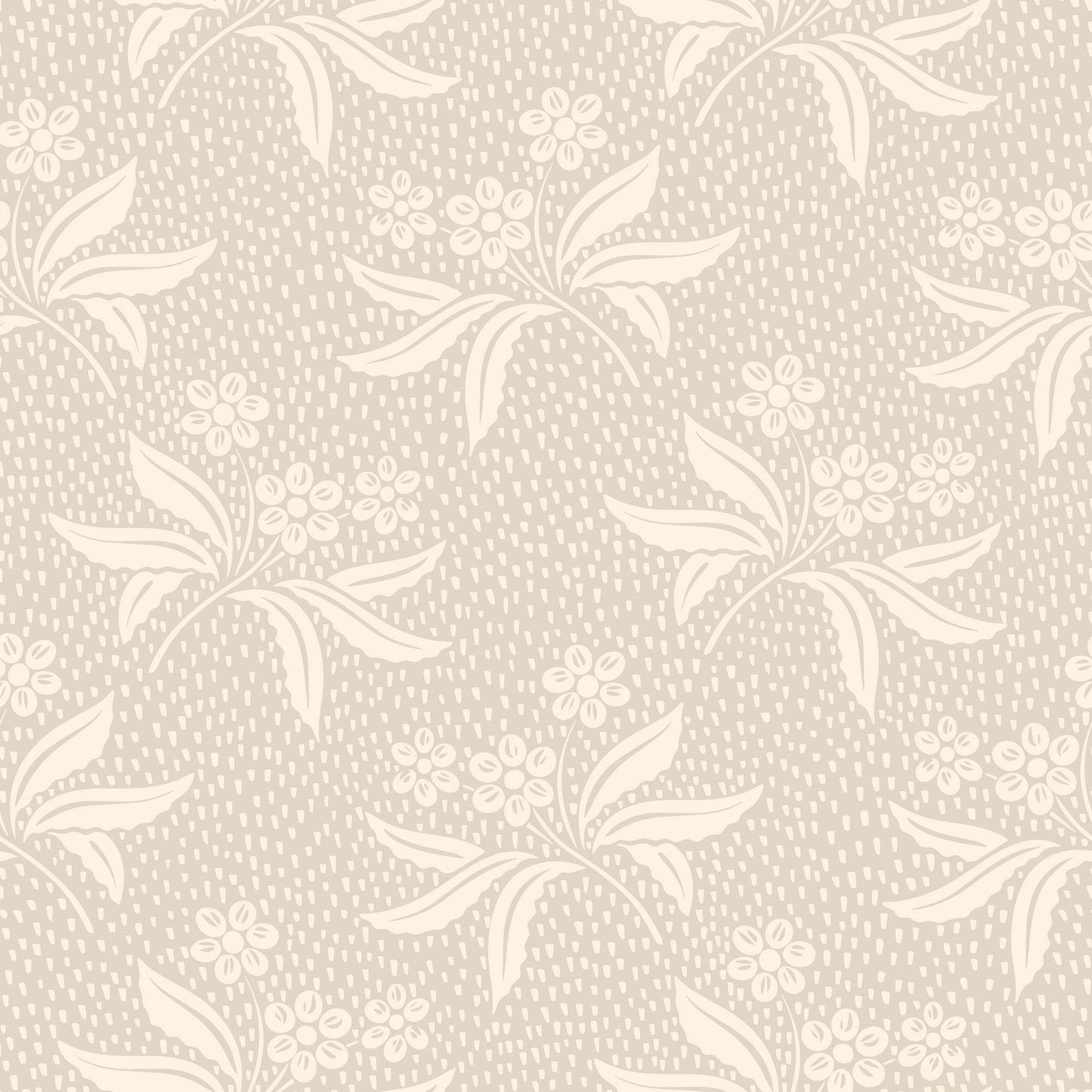 Audrey's Cottage Garden in Cream and White Rock Wallpaper
