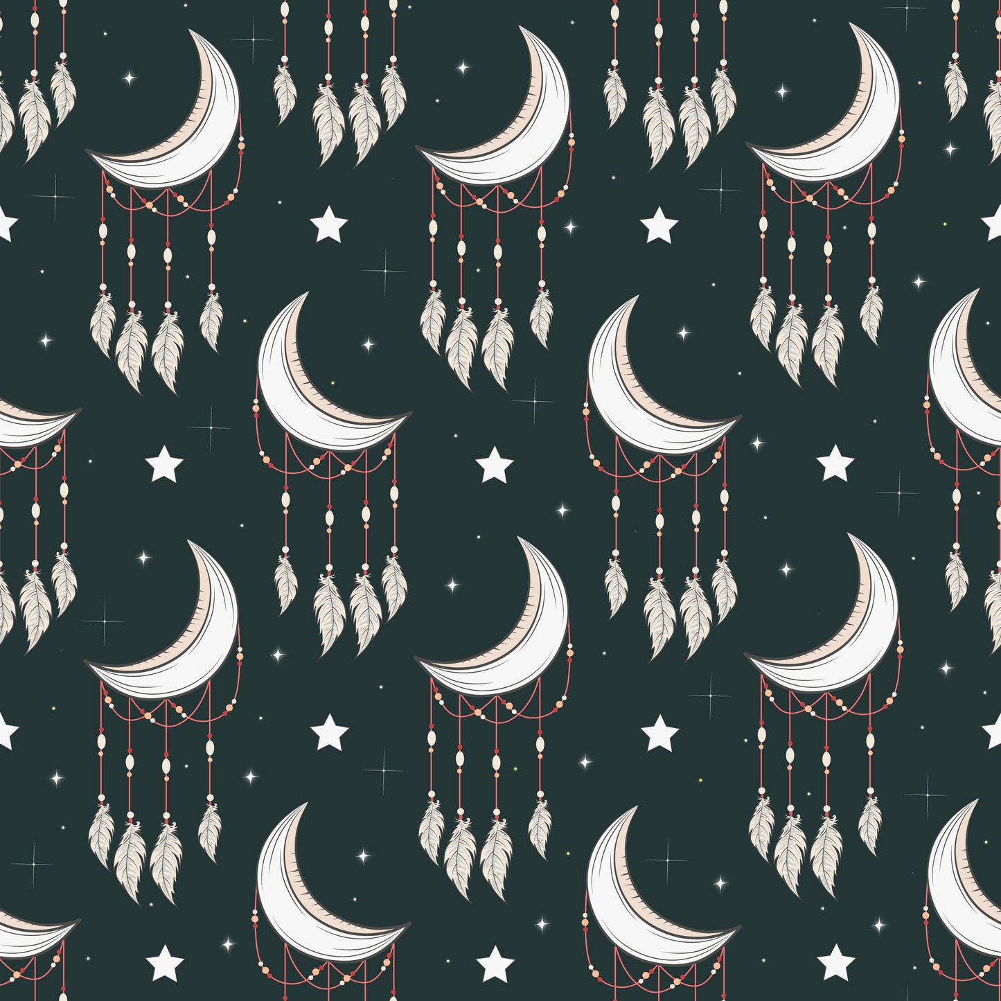 Bohemian Moon Night Wallpaper
