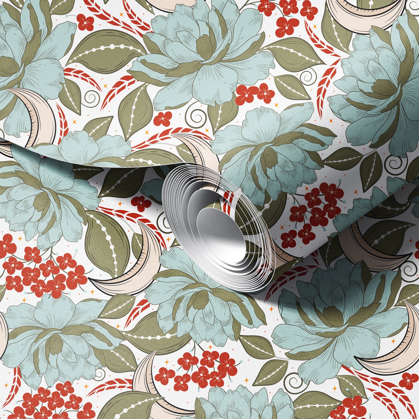 Boho Blossom Bliss Wallpaper