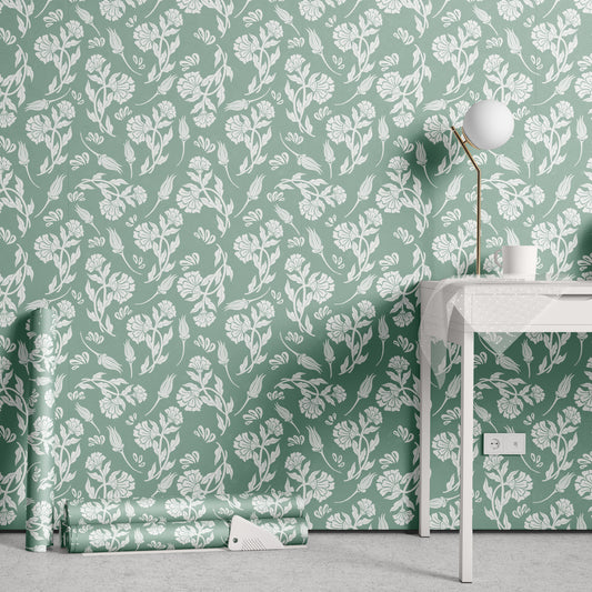 Boho Floral Dance Wallpaper