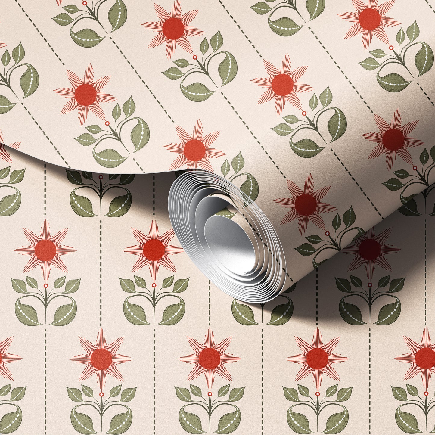 Boho Bloom Tribe Wallpaper