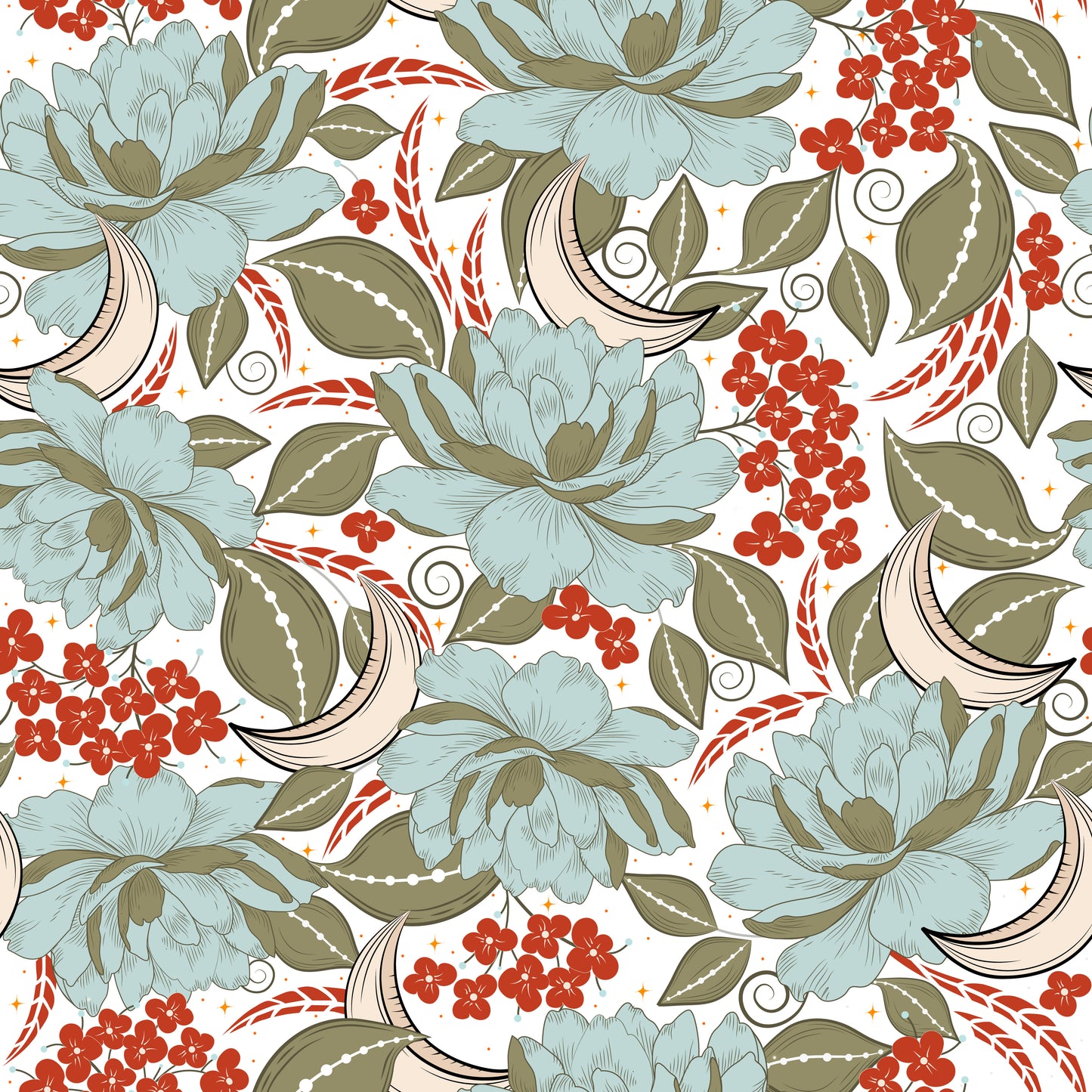 Boho Blossom Bliss Wallpaper