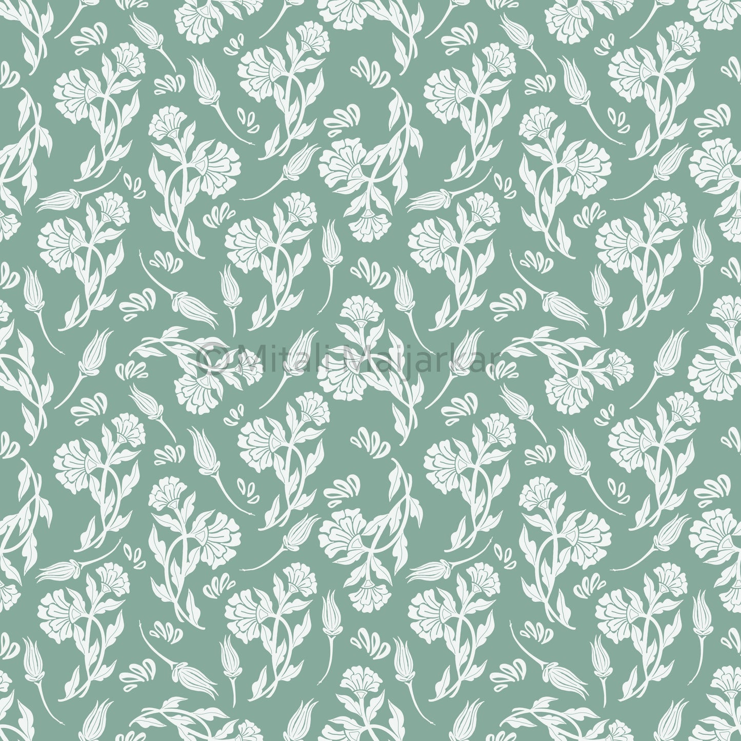 Boho Floral Dance Wallpaper