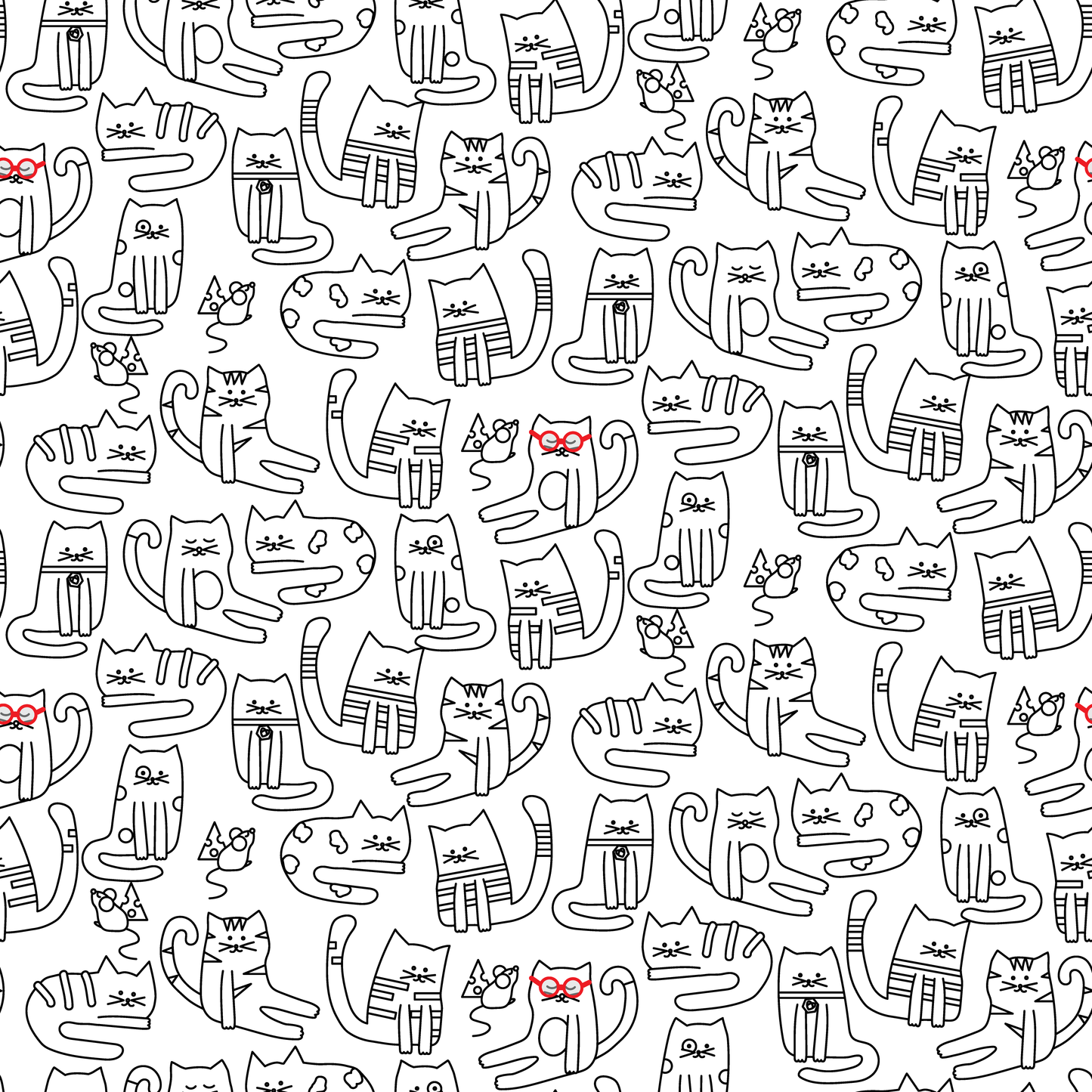 Cats with Glasses Wallpaper