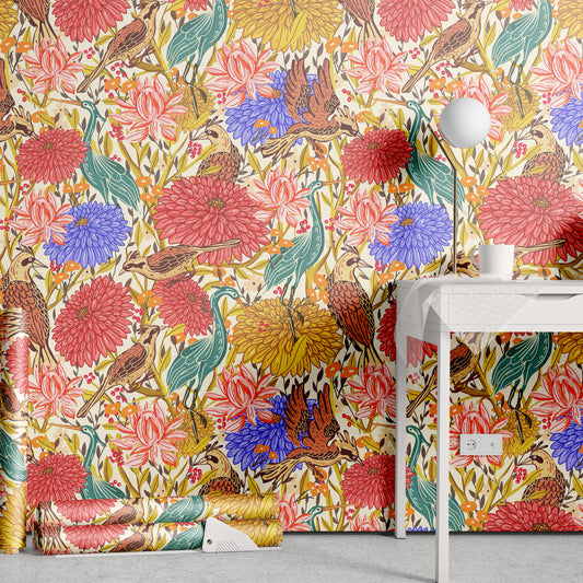 Chinoiserie Blossom Wallpaper