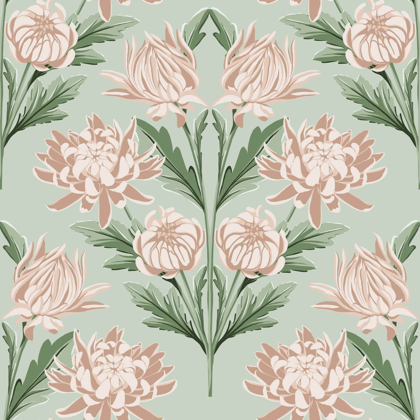 Chrysanthemum Garden Wallpaper