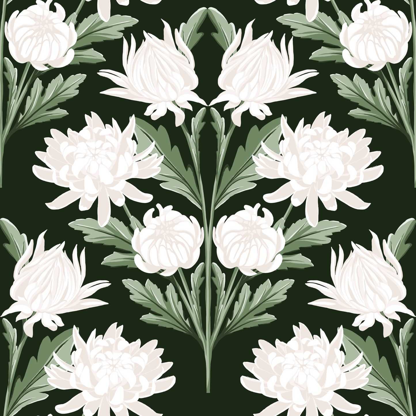 Chrysanthemum Garden Wallpaper