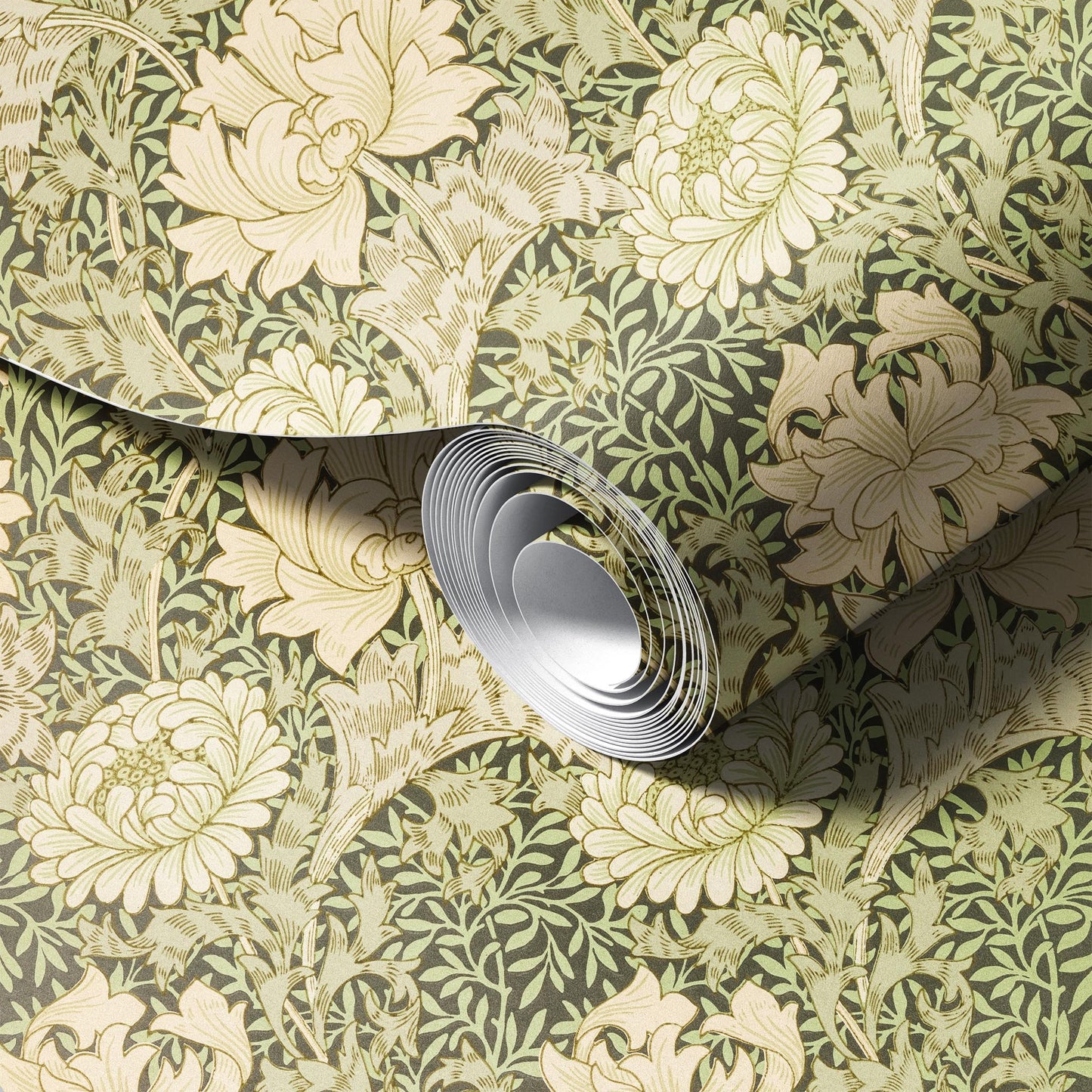 Chrysanthemum by William Morris Wallpaper