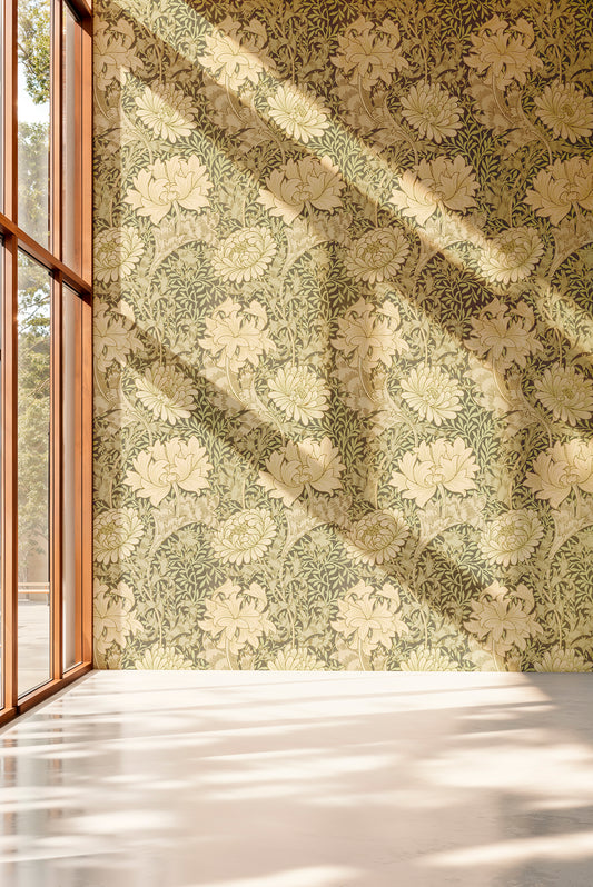 Chrysanthemum by William Morris Wallpaper