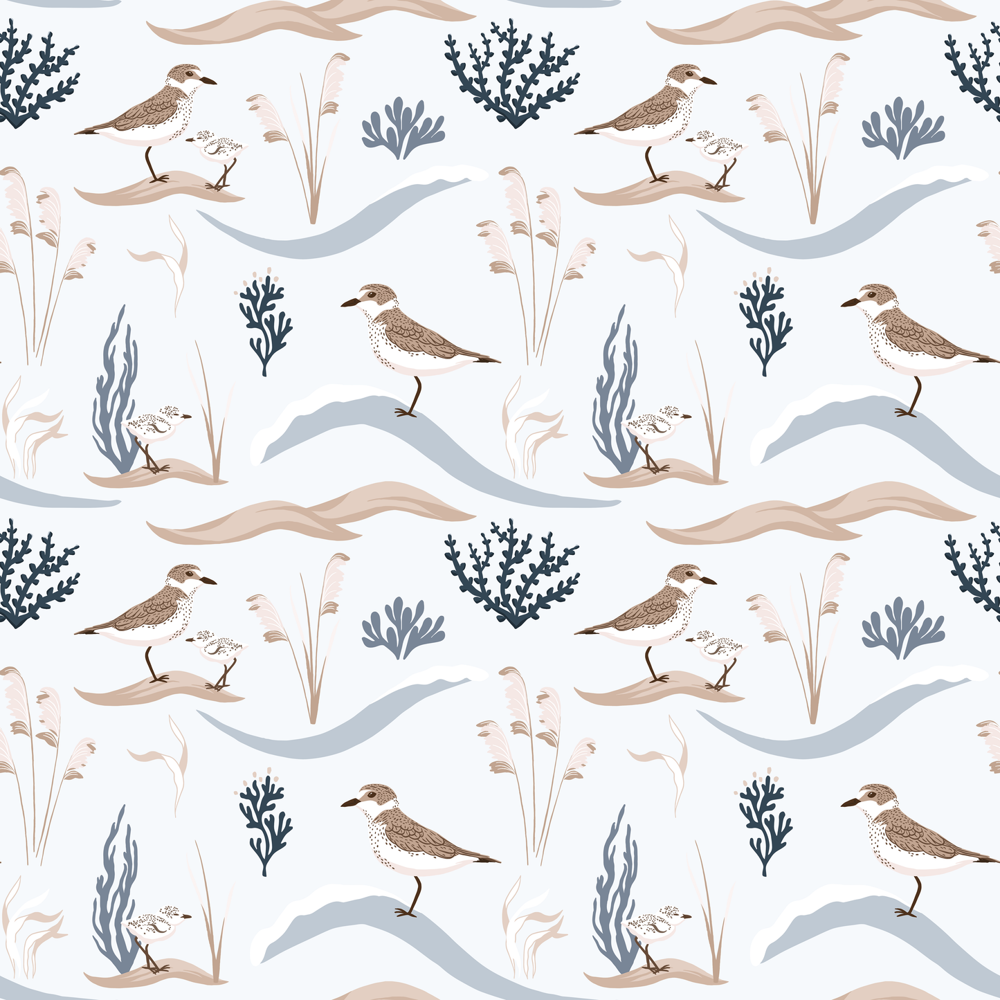 Coastal Sandpipers Wallpaper