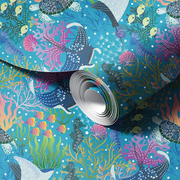 Underwater Whimsy Garden Wallpaper.