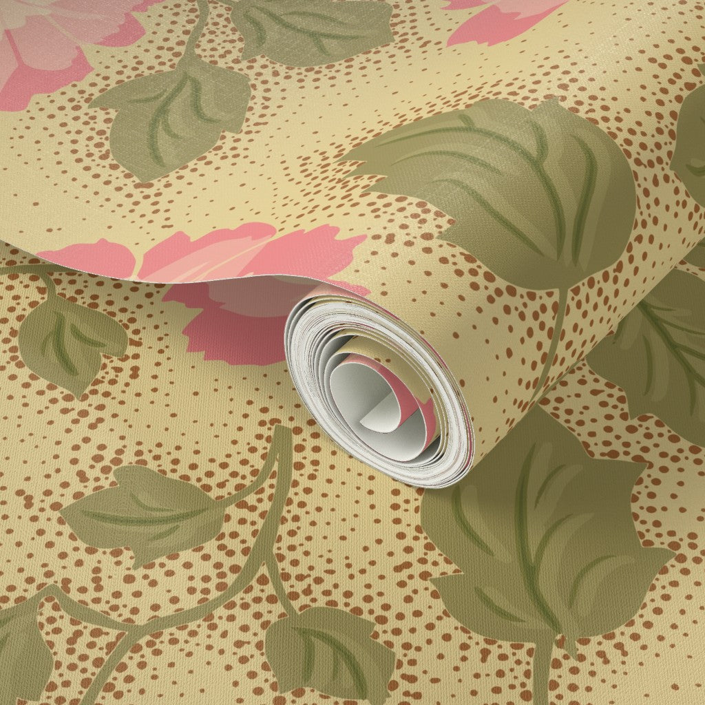 Floral Vintage Nostalgia peel and stick wallpaper pattern swatch