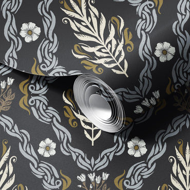 Floral Damask Wallpaper