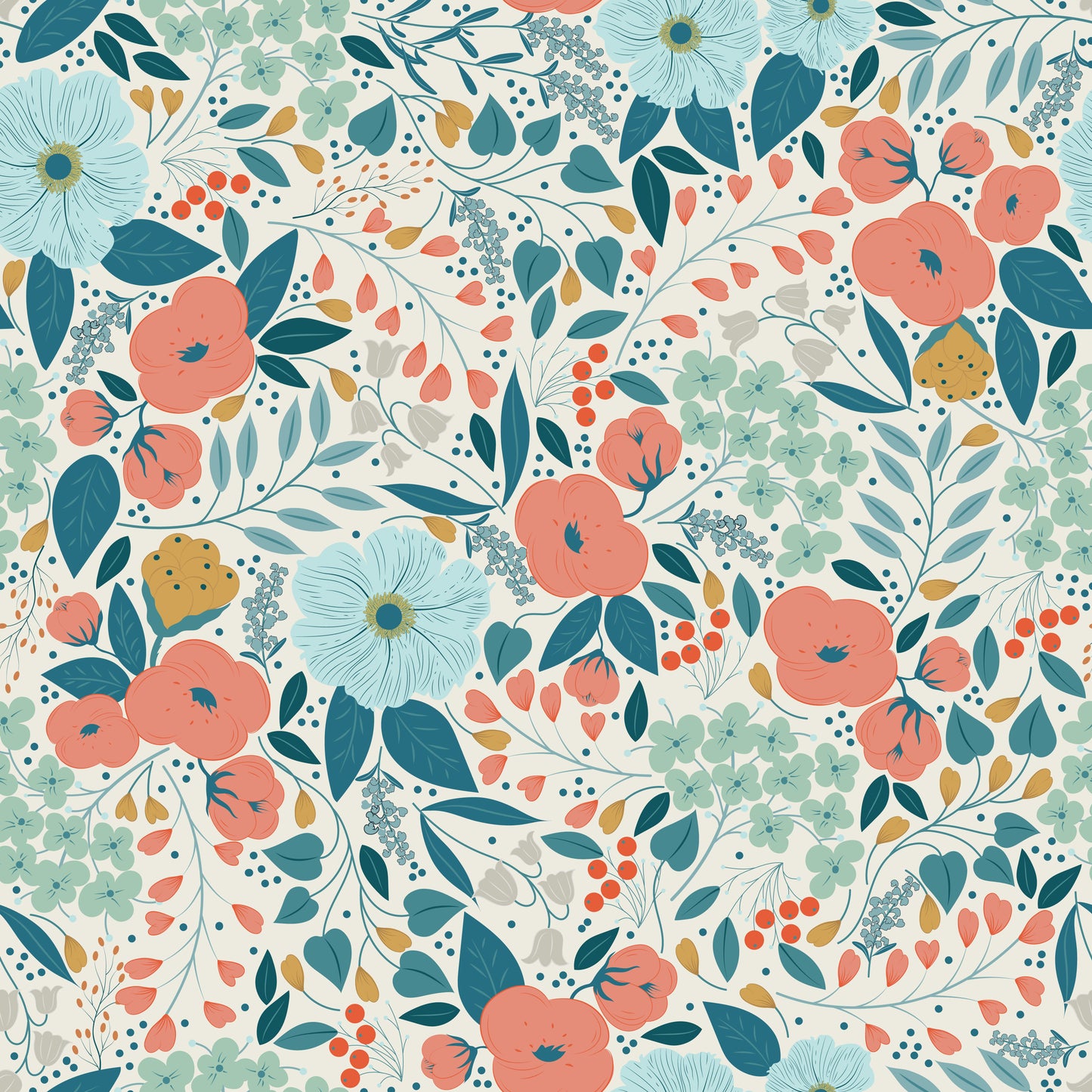 Flowers All Day Light Wallpaper