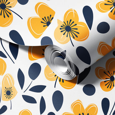 Funky Flowers Wallpaper