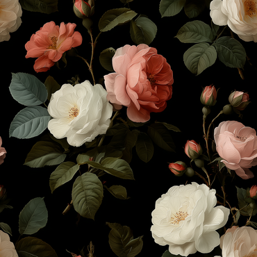 Gothic Midnight Bloom Peel and Stick Wallpaper