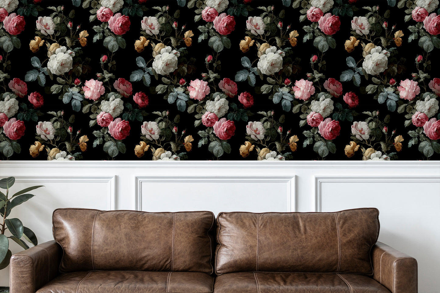 Gothic Rose Peel and Stick Wallpaper