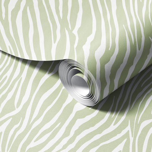 Green Zebra Wallpaper