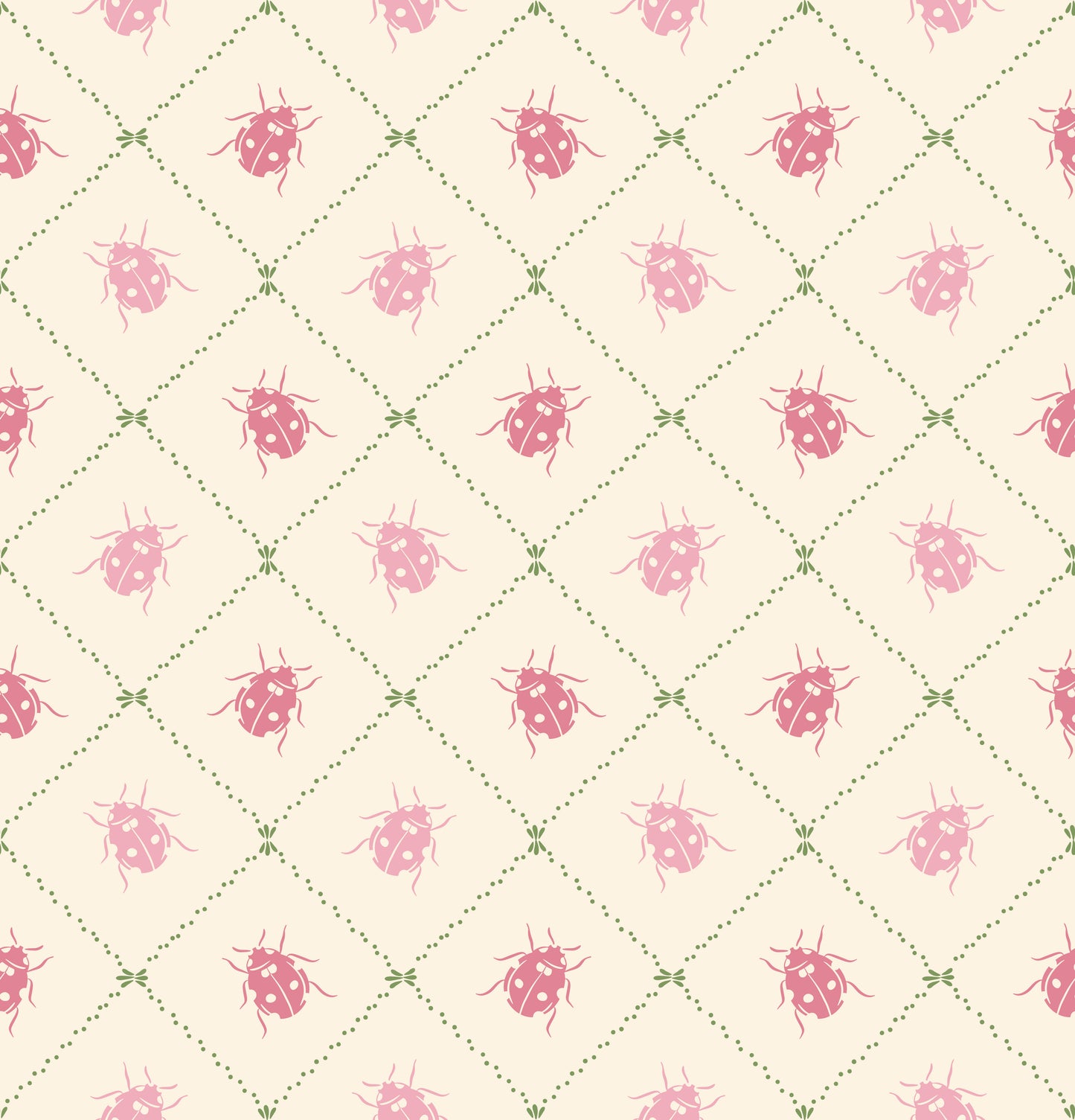 Ladybugs in Audrey's Garden Wallpaper