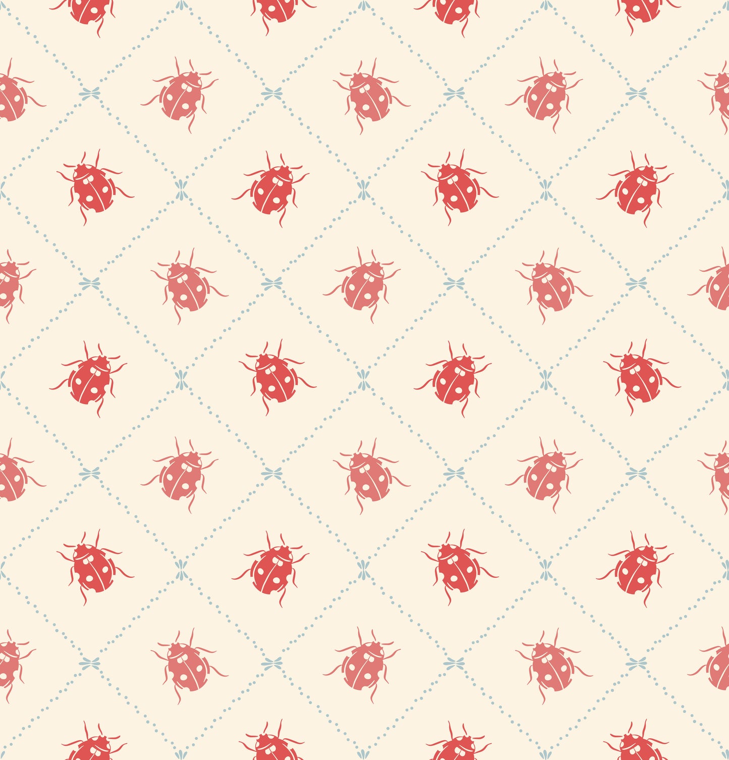 Ladybugs in Audrey's Garden Wallpaper