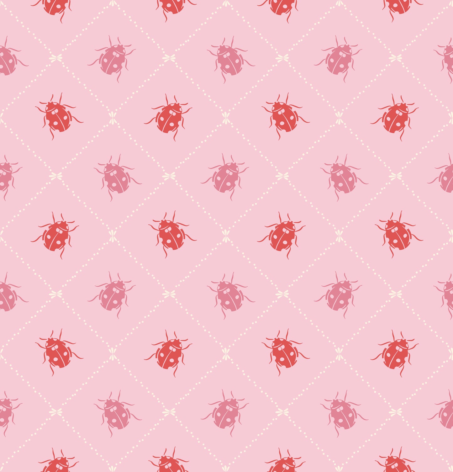 Ladybugs in Audrey's Garden Wallpaper