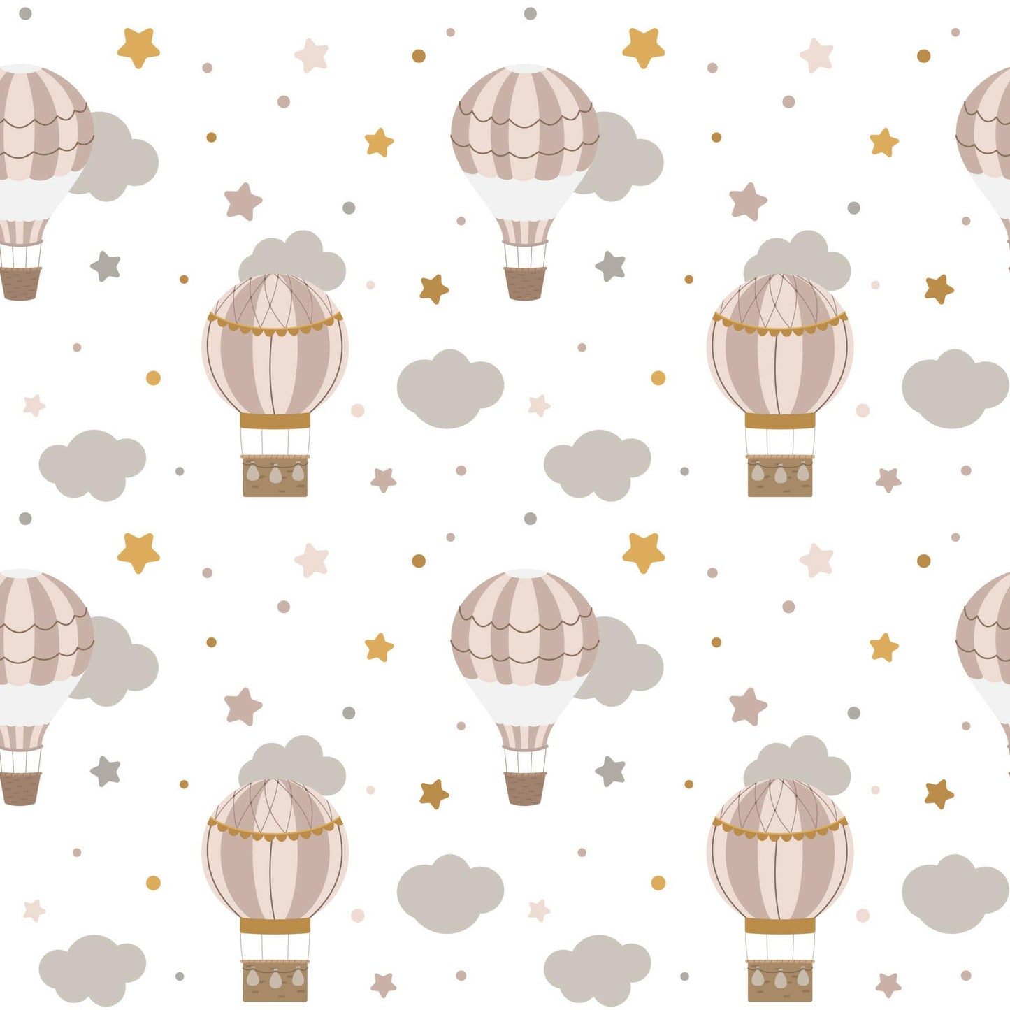 Hot Air Balloons peel & stick wallpaper.