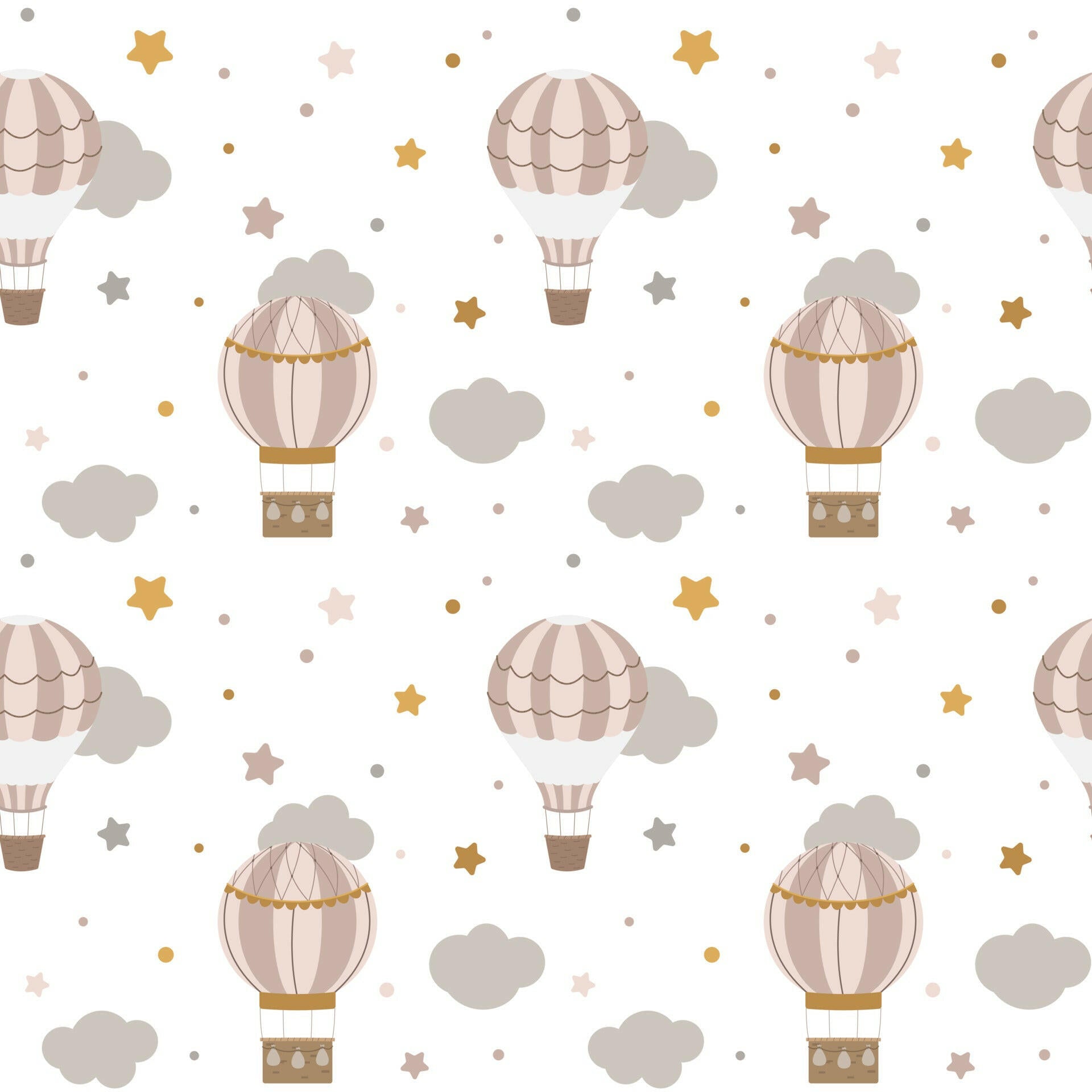 Hot Air Balloons peel & stick wallpaper.