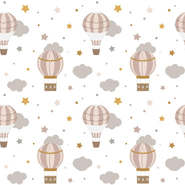 Hot Air Balloons peel & stick wallpaper.