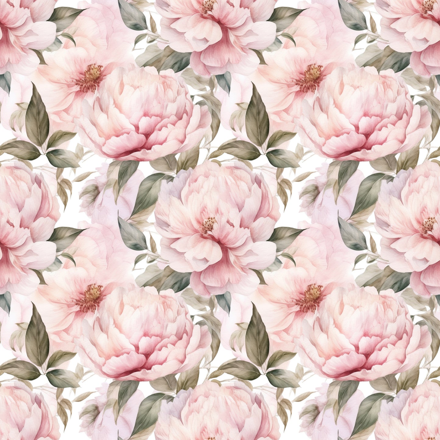 Light Pink Peonies Wallpaper