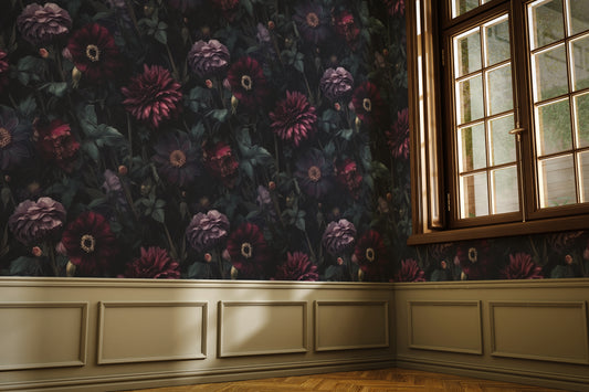 Midnight Floral Wallpaper