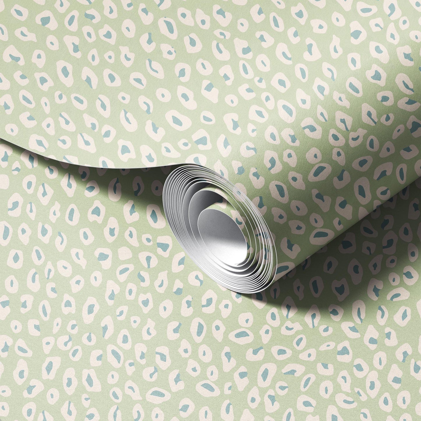 Mint Leopard Wallpaper