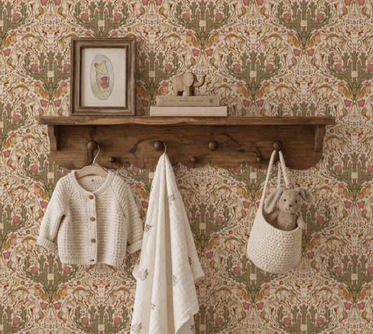 Feminine Western Americana Cowgirl Peel and Stick Wallpaper