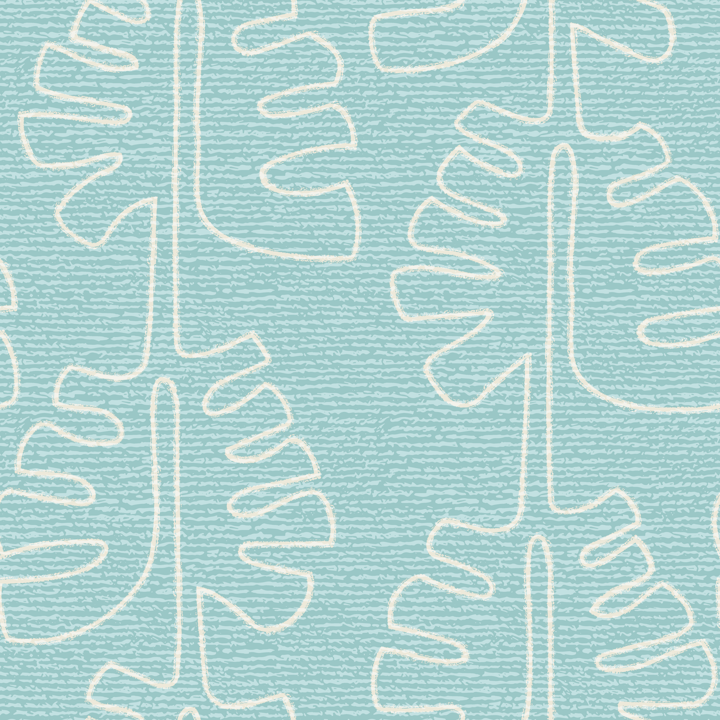 Monstera Blue Wallpaper