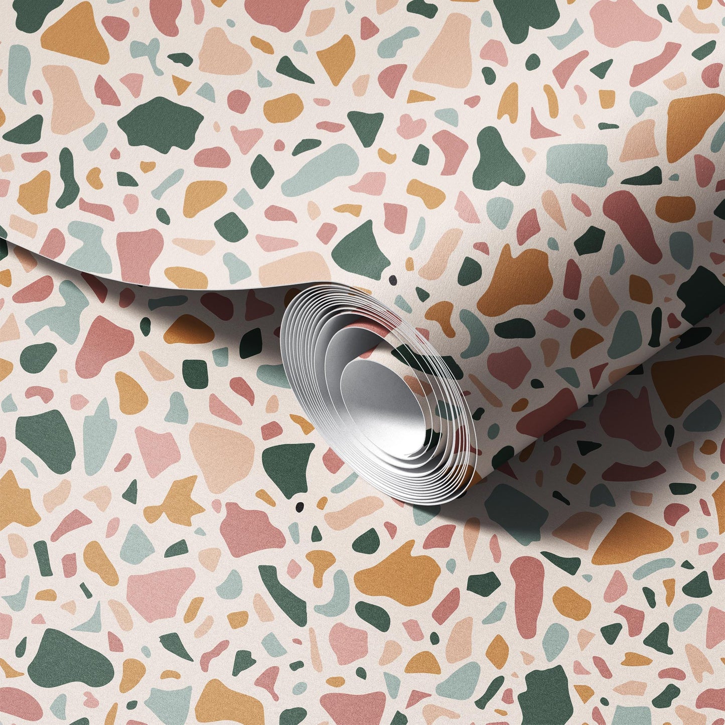 Multicolor Terrazzo Wallpaper