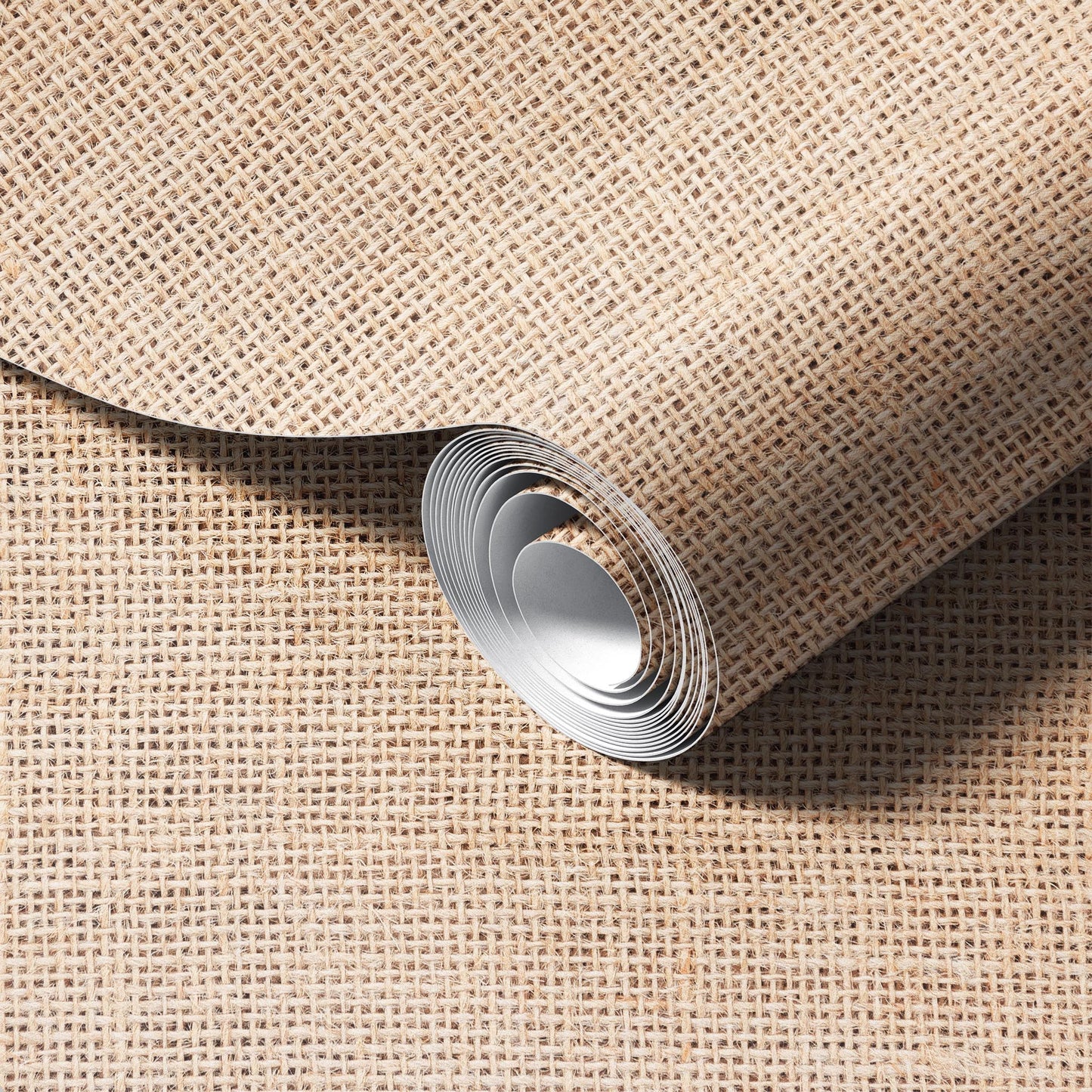 Natural Burlap Wallpaper