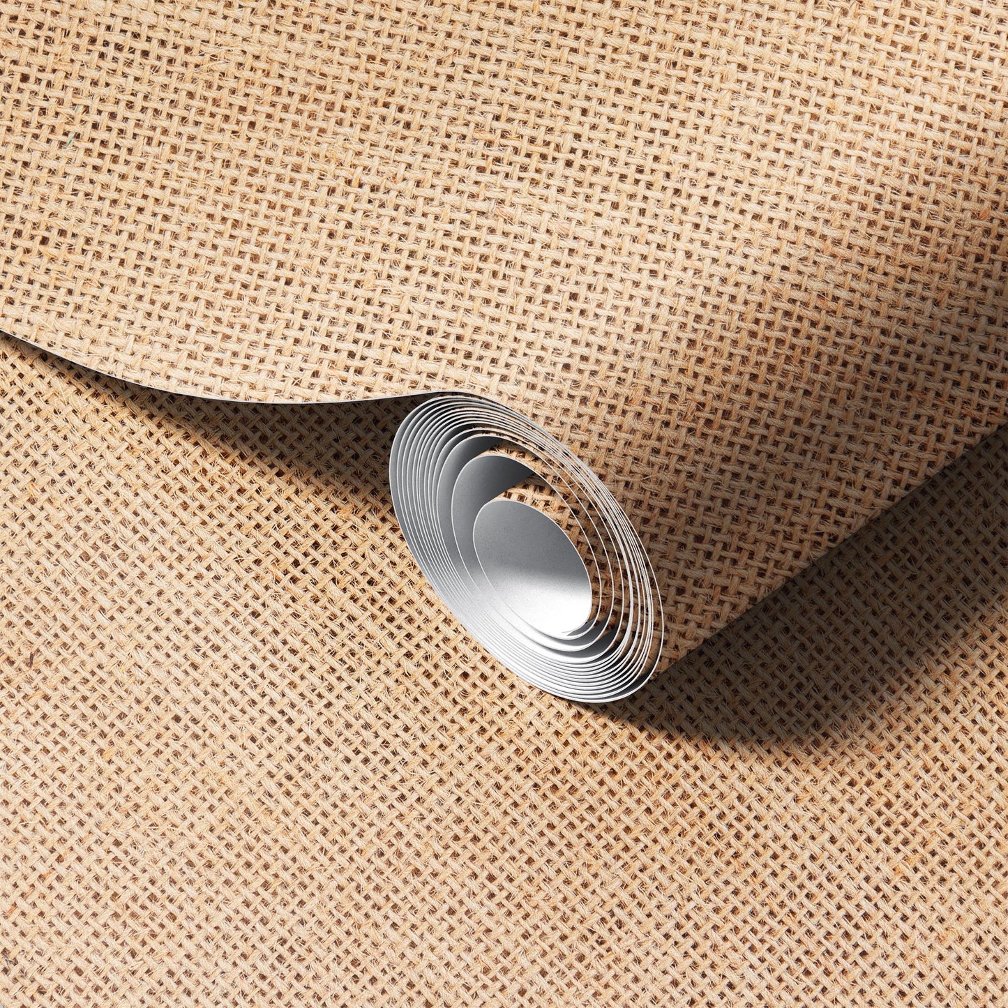 Natural Burlap Wallpaper