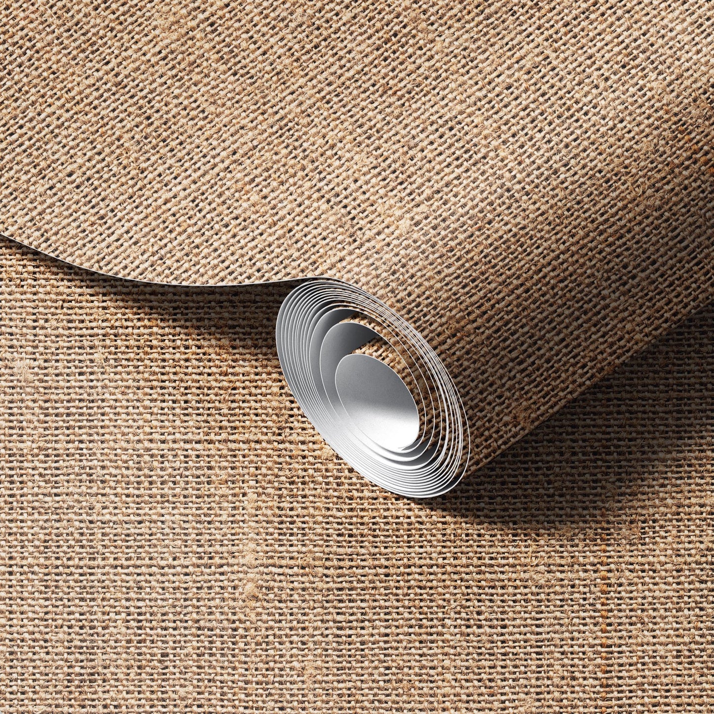 Natural Burlap Wallpaper