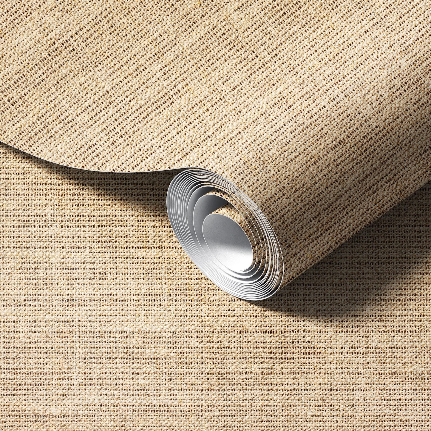 Natural Burlap Wallpaper