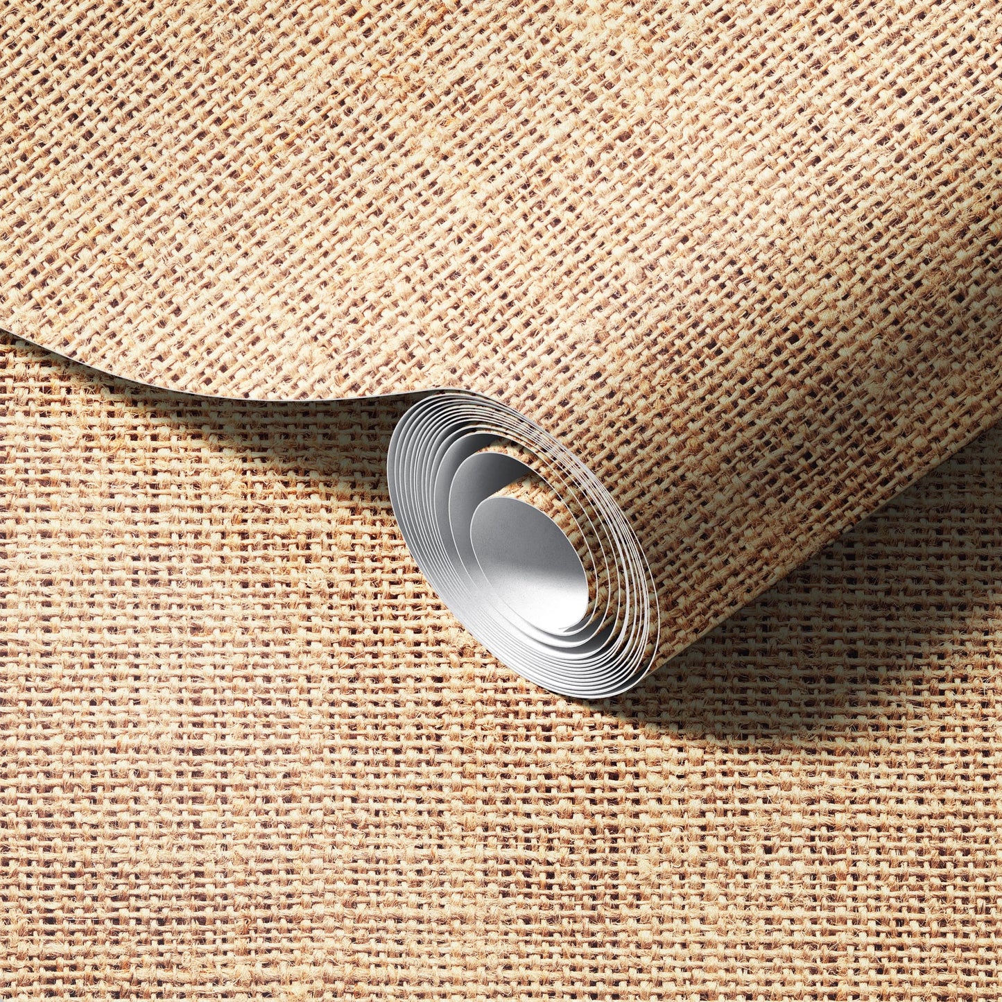 Natural Burlap Wallpaper
