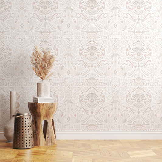 Boho Mosaic Tile Wallpaper