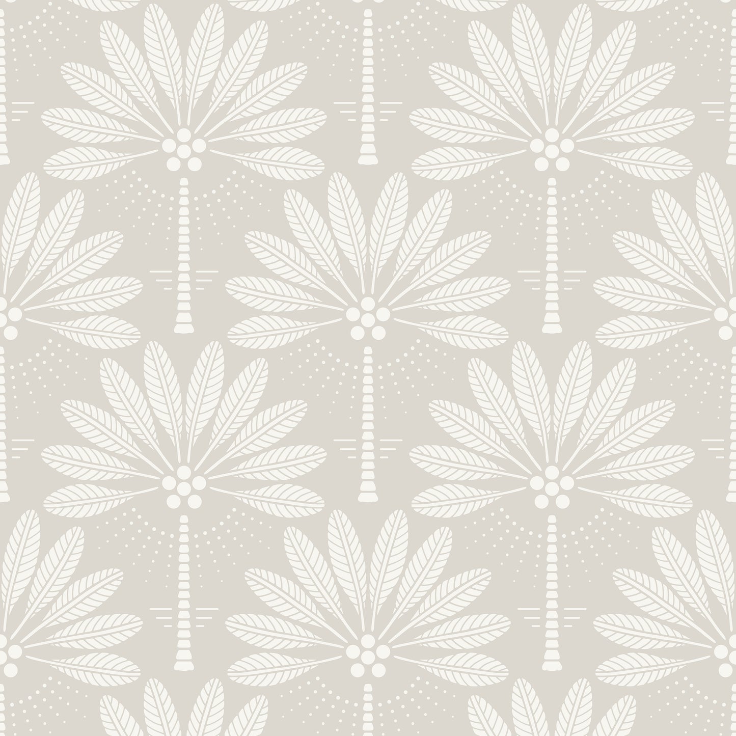 White floral pattern on a gray background