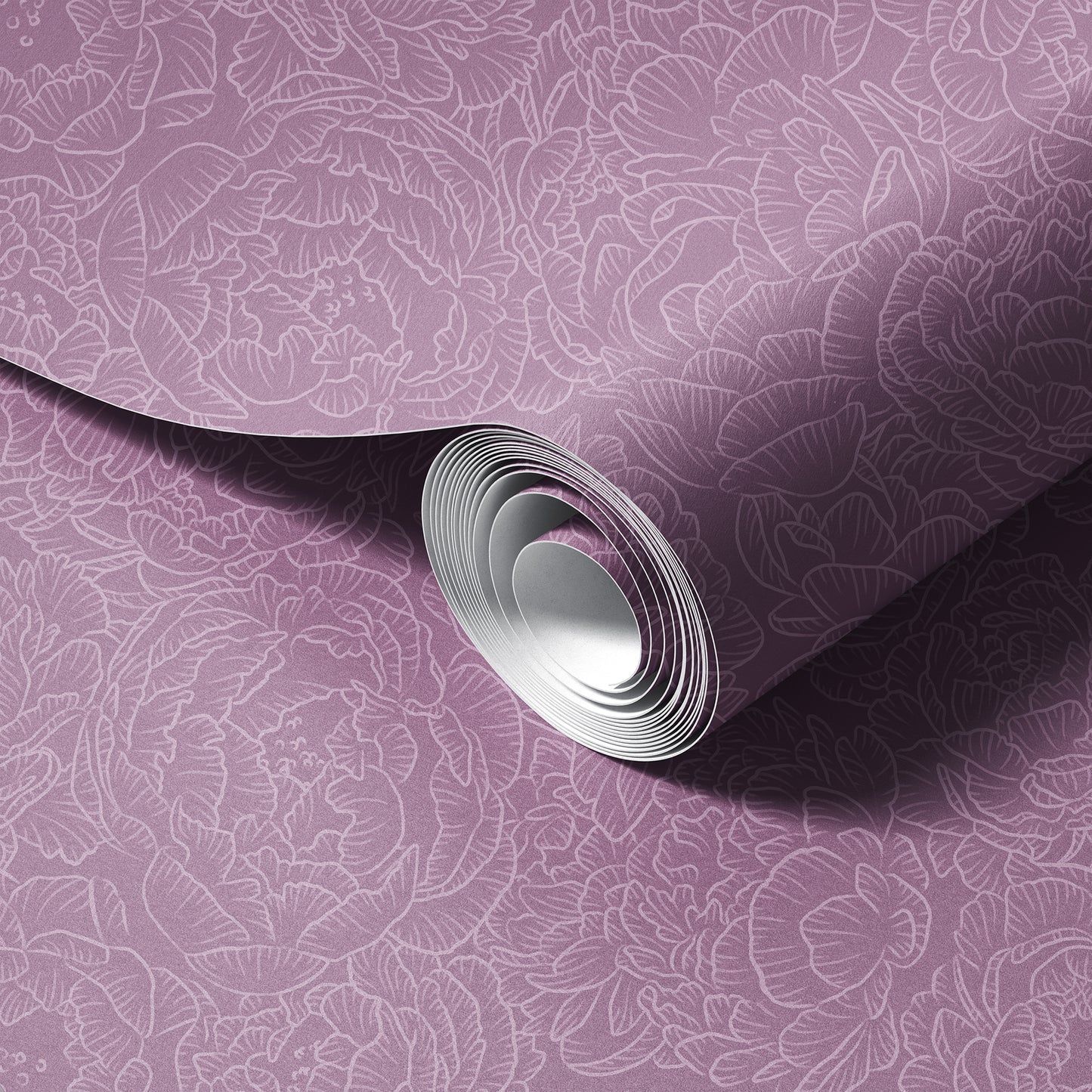 Peony in Lavender Wallpaper